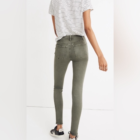 Madewell Olive High-Waisted Skinny Jeans sz 27 - Picture 3 of 6